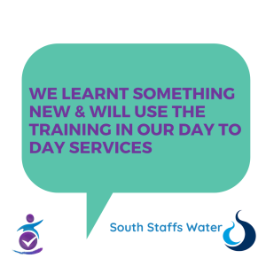 We learnt something new & will use the training in our day to day services